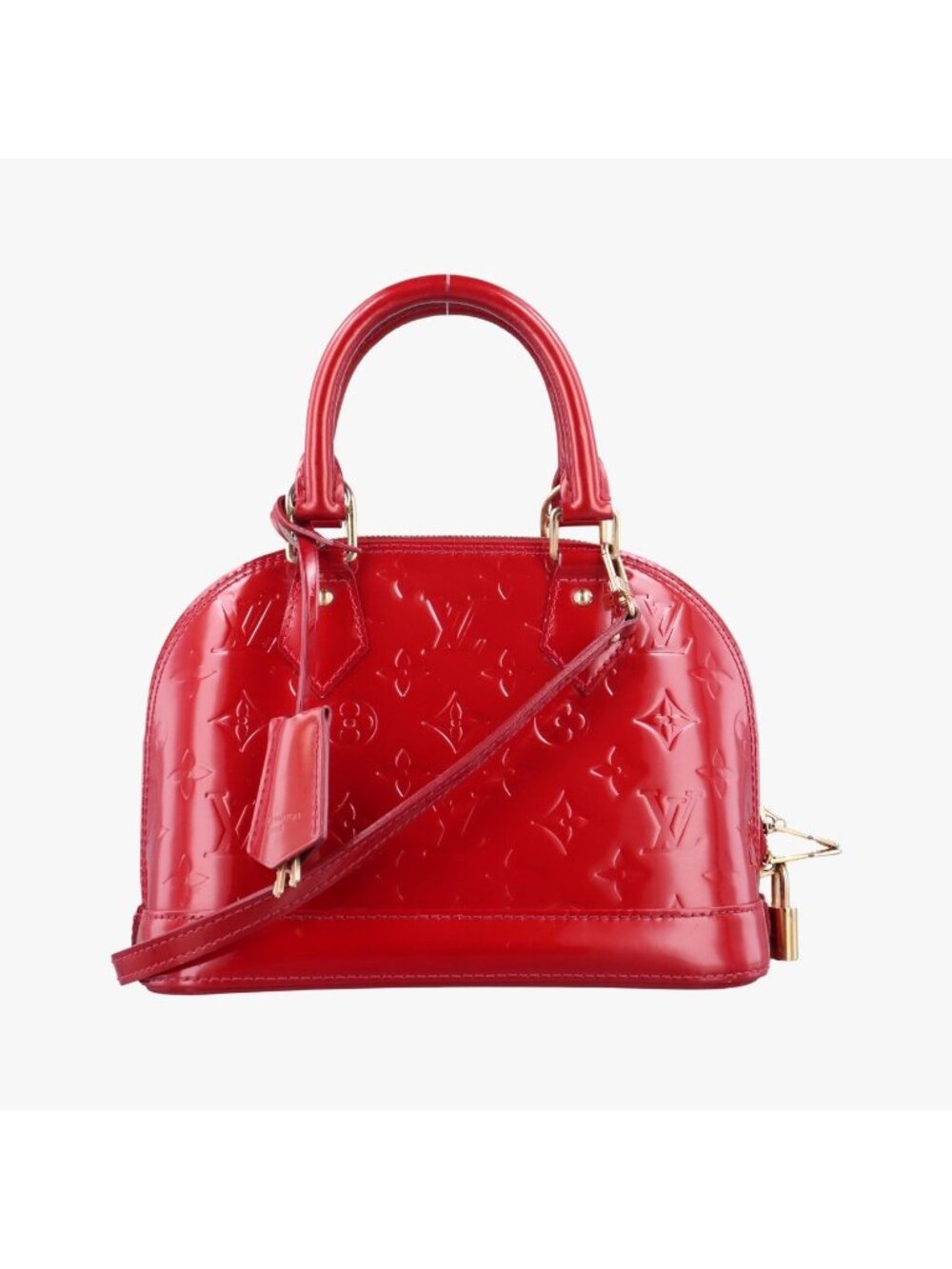 Louis Vuitton Alma BB Cerise Vernis Handbag
